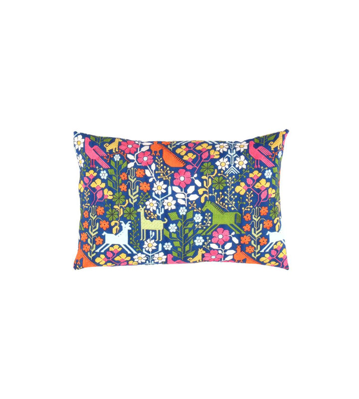 Lumbar Rectangular Pillow Cover & Insert, Blue/Green/Pink/Flush Orange/Malibu