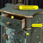 Armoire de coin en bois massif
