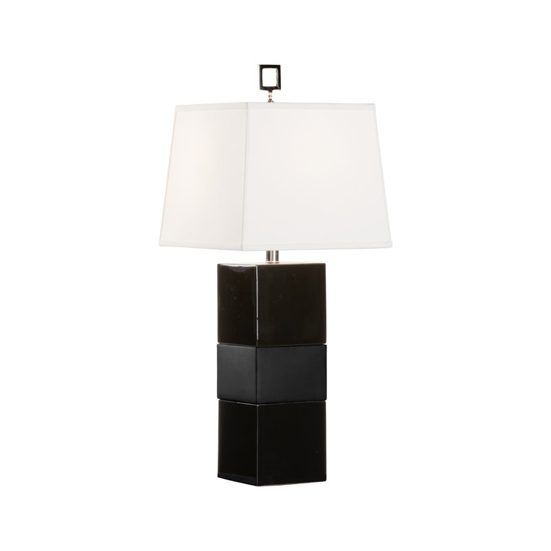 Banded Table Lamp, Gloss/Matte Black