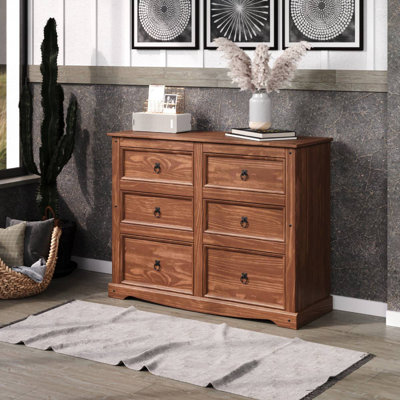 Ahanna 6 Drawer 52.36" W Double Dresser by August Grove