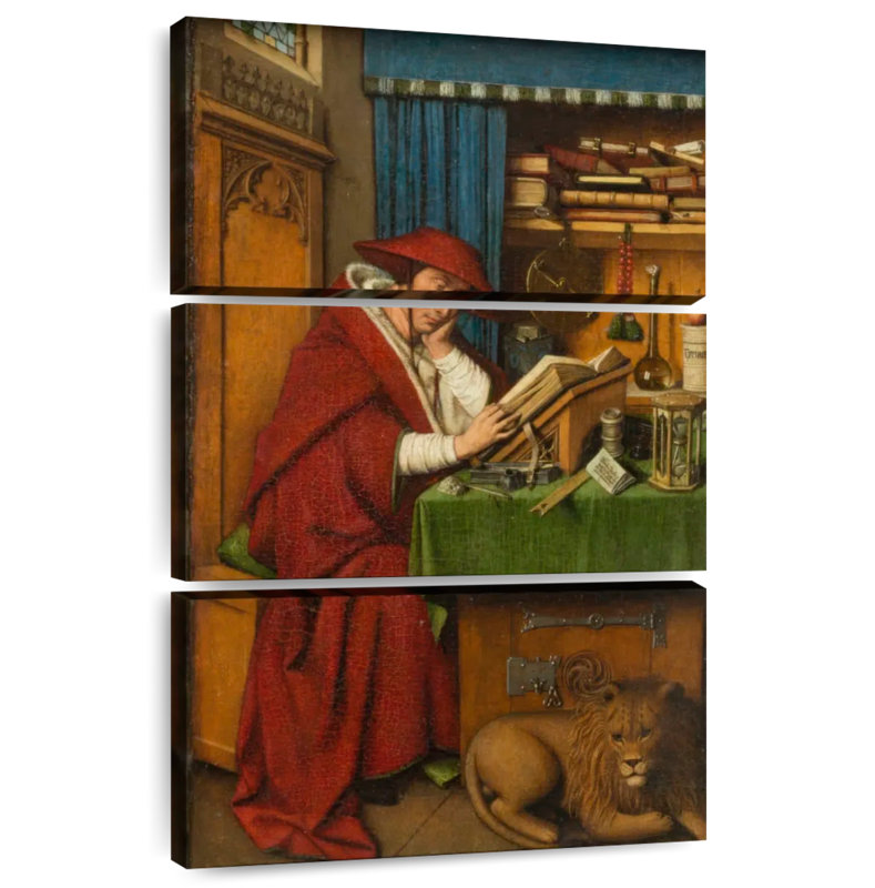Adella Saint Jerome In His Study, 50" H x 32" W
