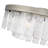 Ciara 9-Light Semi Flush Light in Peruvian Silver with Hammered Water Glass