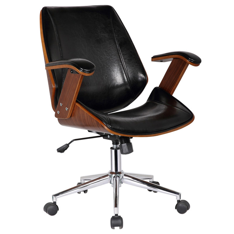 Smythe Langley Street Ergonomic Desk Chair, Polished Obsidian