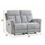 Canapé inclinable manuel en chenille de 57,5 po de largeur-1434914077