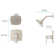 Deckard Dual Function Shower Faucet with Trim