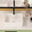 Modern Ceramic Vessel Sink 16"X12" - Bathroom, Rectangular, White, Stain- Bathroom Look, Acid Resistance Surface