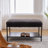 Upholstered Storage Bench With Removable Shelf-371680546