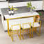 Ensemble de table de salle à manger 4 pièces à hauteur de comptoir moderne 4 pièces pour petits espaces