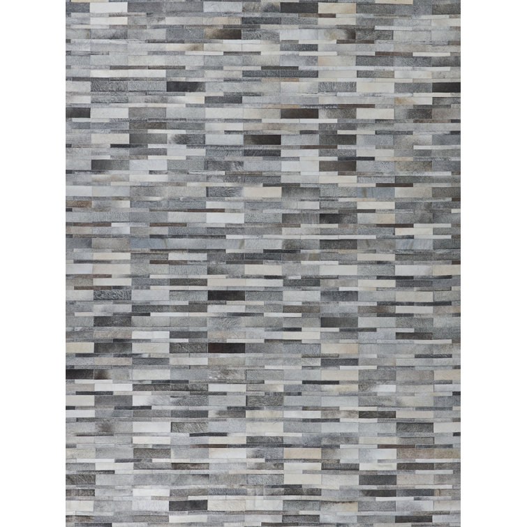 Natural Hide Cowhide Geometric Indoor Rug