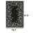 Black Midnight Butterfly Floral Rug