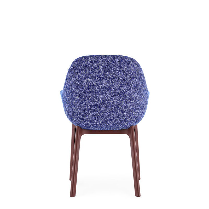 Clap Upholstered Armchair, Blue, Burgundy