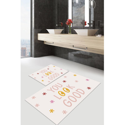 Ensemble de tapis de bain 2 pièces Bivins