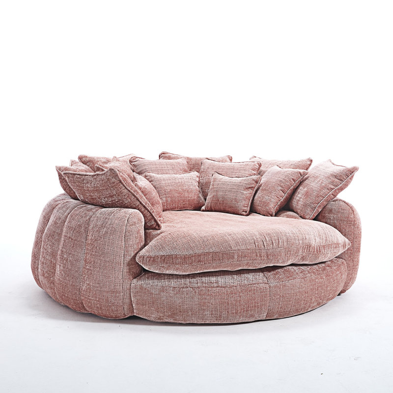 Boneless Comtable Double Loaf Sofa Bed, Pink