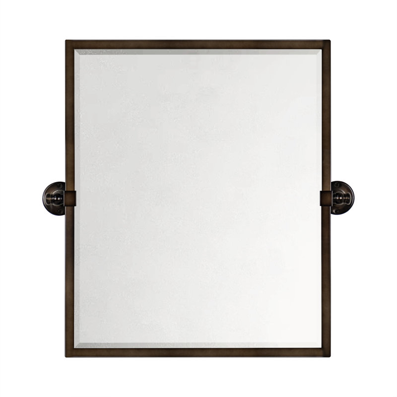 Metal Rectangle Mirror, 24" x 20", Oil Rubbed Bronze