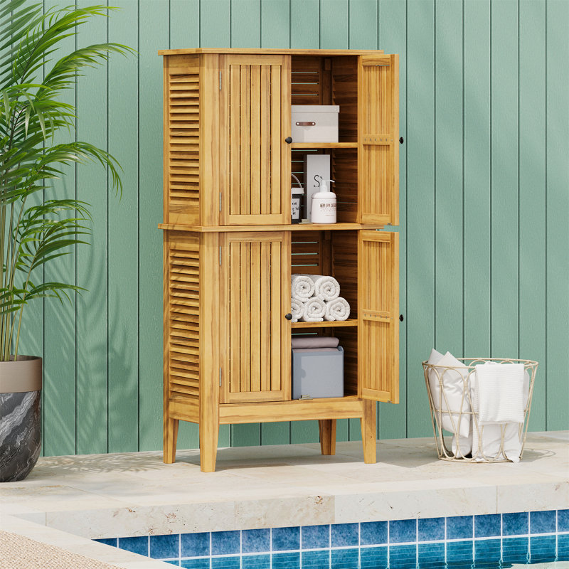 Armoire en bois d'acacia Kedzie