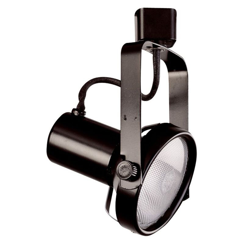 Tête de rail de suspension à cardan à tension en ligne avant 1 lumières, Blanc