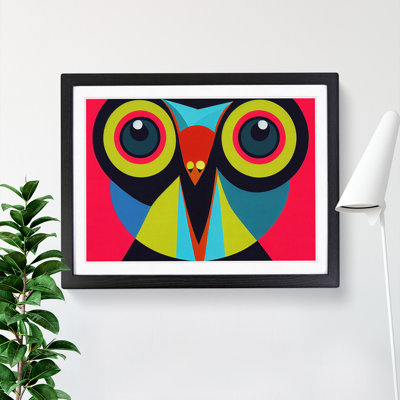 Bold Abstract Owl Vol.4 - Single Picture Frame Print