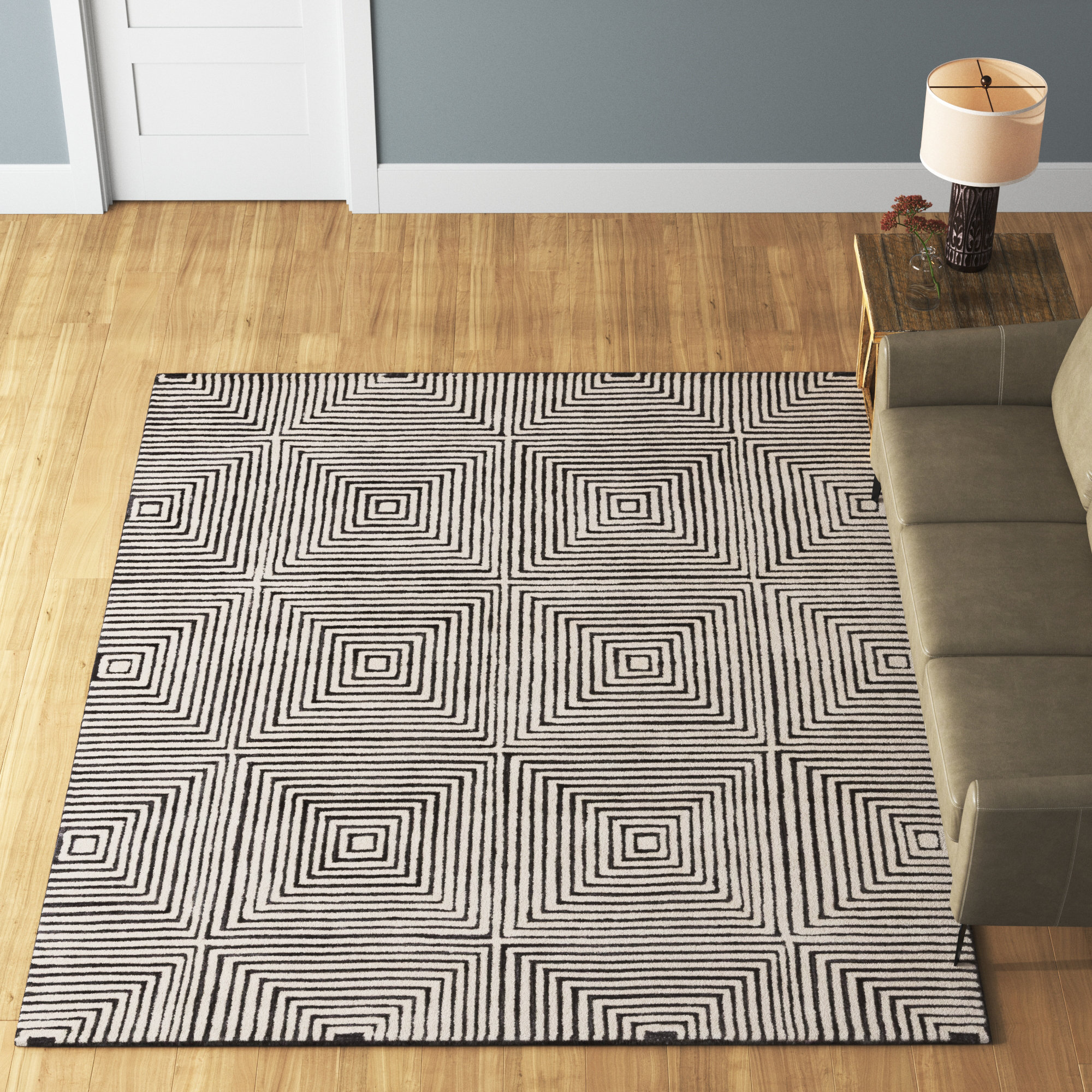 Loon Peak® Ilenna Handmade Natural /Black Rug & Reviews