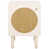 Bleached White / Natural Rattan