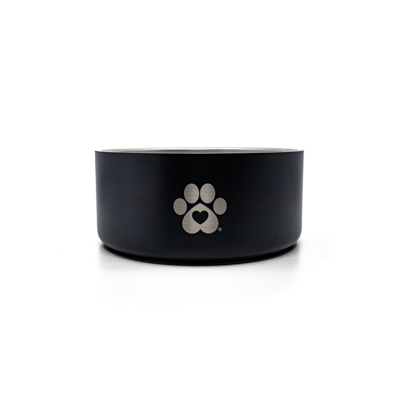 Bol en acier inoxydable Pet Parents®, bol d'eau pour chat et chien, Noir, 4, 2.75"