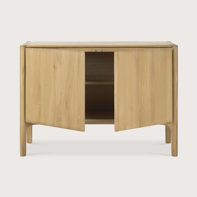 Pi 47'' W Solid Wood Server, Oiled Oak