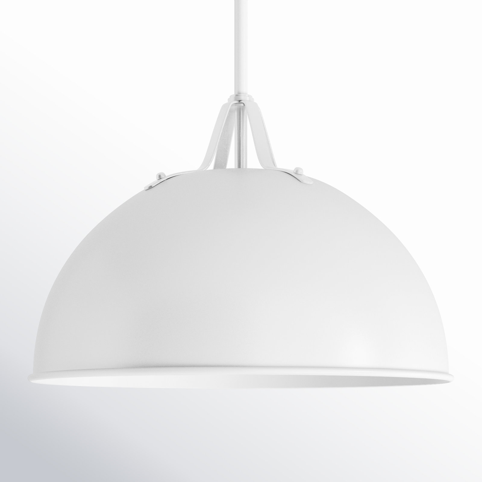 Carlisa Dimmable Single Light Pendant, White