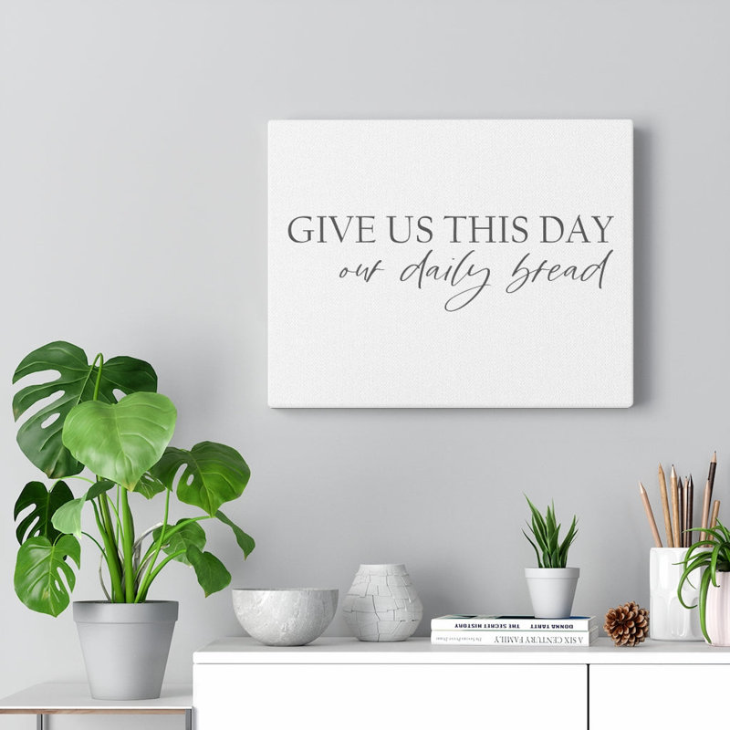 Give Us This Day - Wrapped Canvas Print, 30cm H x 41cm W