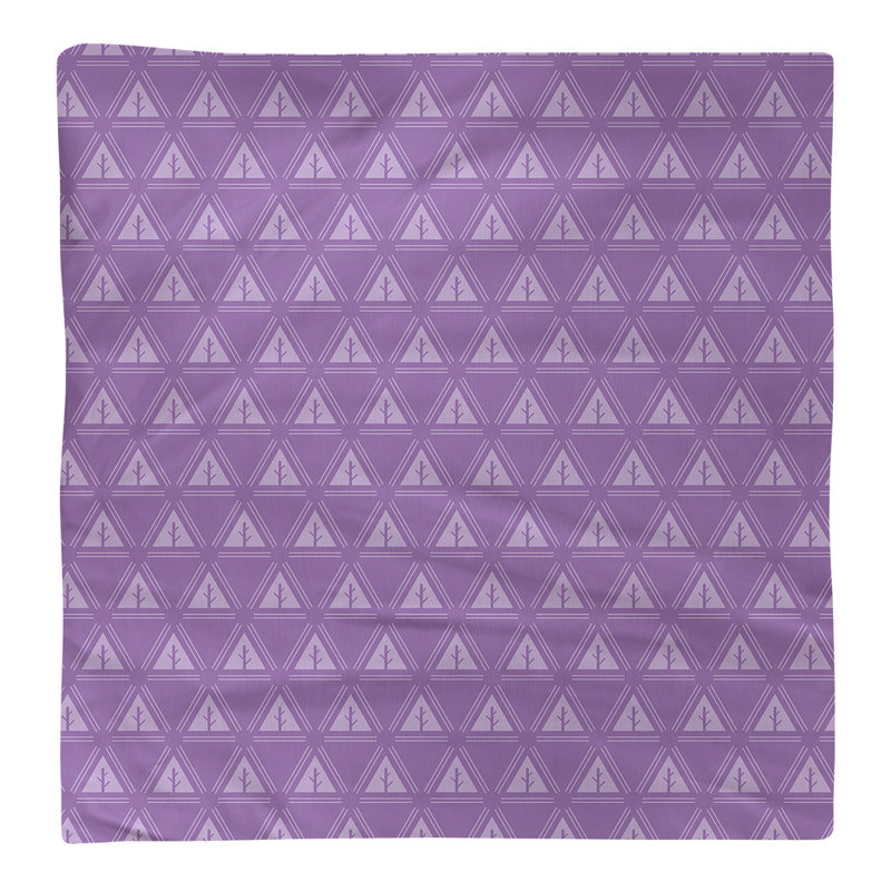 Serviette de coton à arbre minimaliste deux couleurs Barbra, H 0,1 po x l 10 po x P 10 po, Violet, Sergé de coton