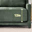 , Quatre sièges, chenille, assorti, éponge de haute qualité, assise ergonomique, assemblage facile, siège en chenille à différentes pièces avec support lombaire mobile, structure en bois, coussins entièrement compressés, élégant