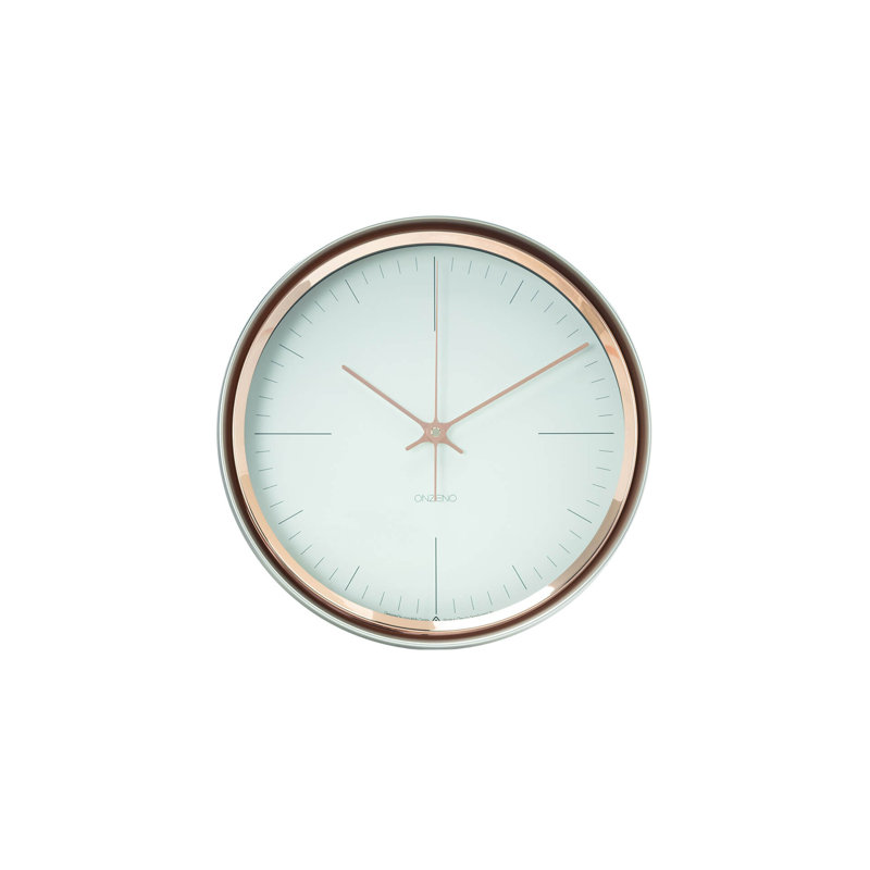 Wood Wall Clock, White