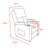 30.71'' Ultra-Comfortable Modern Recliner with Push-Back Mechanism, Dual USB Ports, and Cup Holders-1804988053