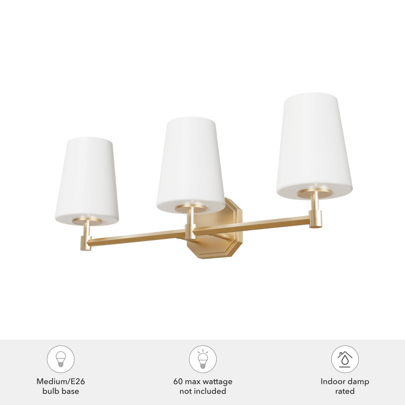 Nolita Dimmable Vanity Light, Alturas Gold, 3