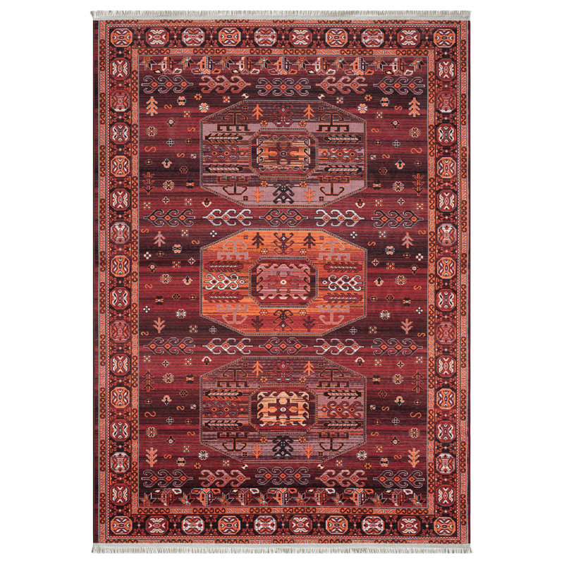 Tapis rectangulaire ANATOLIA avec envers antidérapant, Rectangle 4 pi x 5 pi 11 po
