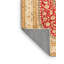 Tapis beige / ivoire / rouge / noir en polyester tissé à la machine Babrak-888364083
