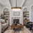 5 - Light Farmhouse Drum Chandelier With Wood Texture & White Fabric Shade-1416444592