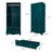 Freestanding Wooden Wardrobe Armoire with 2 Drawers-563725903