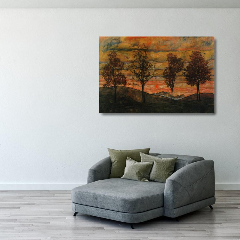 Four Trees, 27" H x 40" W