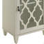 Table d'appoint blanche avec tiroir et porte