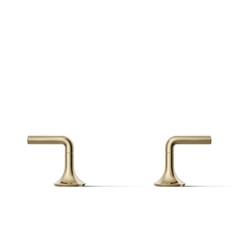 Occasion 2.58" W x 4.06" H Bathroom Faucet Handle, French Gold