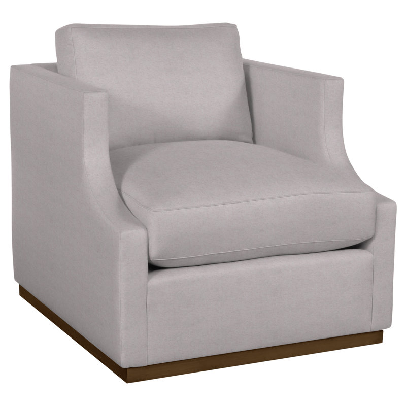 Willowbrook By Thom Filicia Cotton Swivel Armchair, Nadia Linen, Hampton