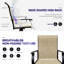 Chaises d'extérieur à rotation à 360 ° (2) -, cadre parfait pour le jardin, porche avant, 2 bretelles pivotantes pour la cour arrière, terrasse idéale, pelouse
