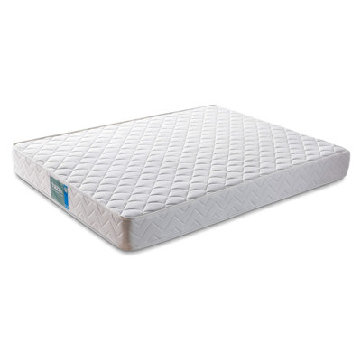 Matelas ferme de qualité supérieure, double face, 63,0 x 79,0 x 8,7 pouces | Housse en tissu jacquard, système multi-ressorts | Couleur unie blanche, motif géométrique | Parfait pour un sommeil confortable et un repos de soutien