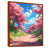 Toile avec cadre flottant brun