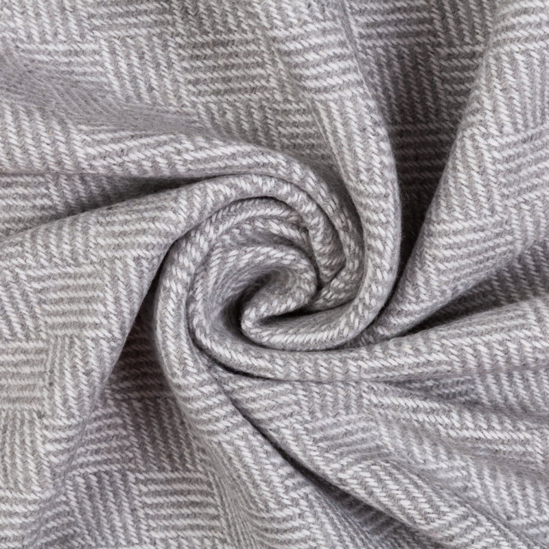 Gurchetan Blanket, White/Gray