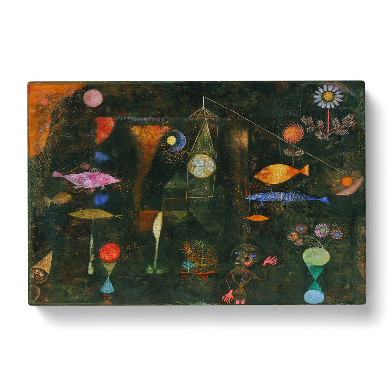 Fish Magic by Paul Klee - Wrapped Canvas Painting, 50cm H x 76cm W x 3cm D