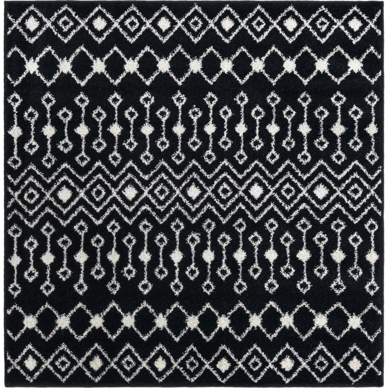 Geometric Indoor Rug, Square 4'