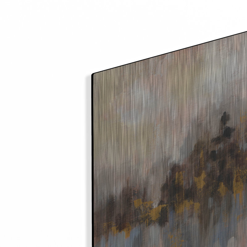 «Blush Forest I» par Silvia Vassileva, art mural en métal, H 12 po x l 12 po