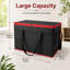 Sac glacière pliable noir et rouge