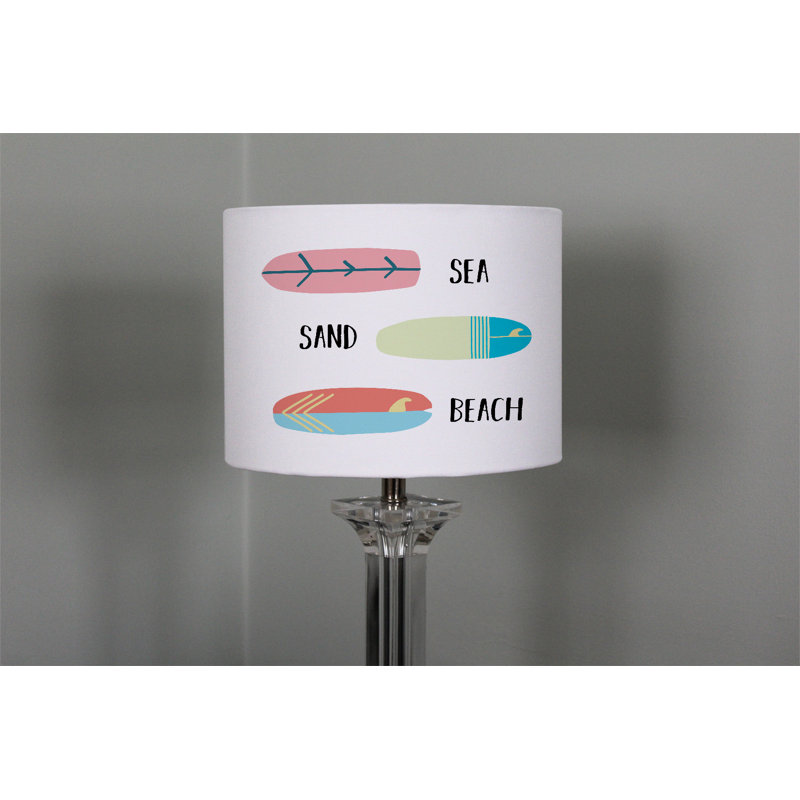 Cotton Drum Lamp Shade ( Uno ), 22cm H x 25cm W x 25cm D