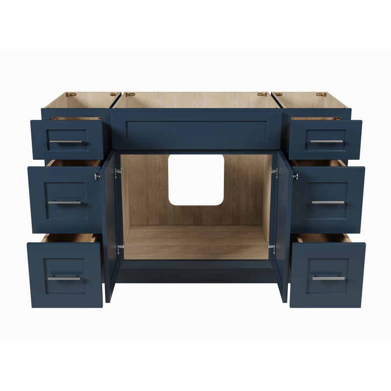Base de meuble-lavabo simple 54 po Disar, Bleu